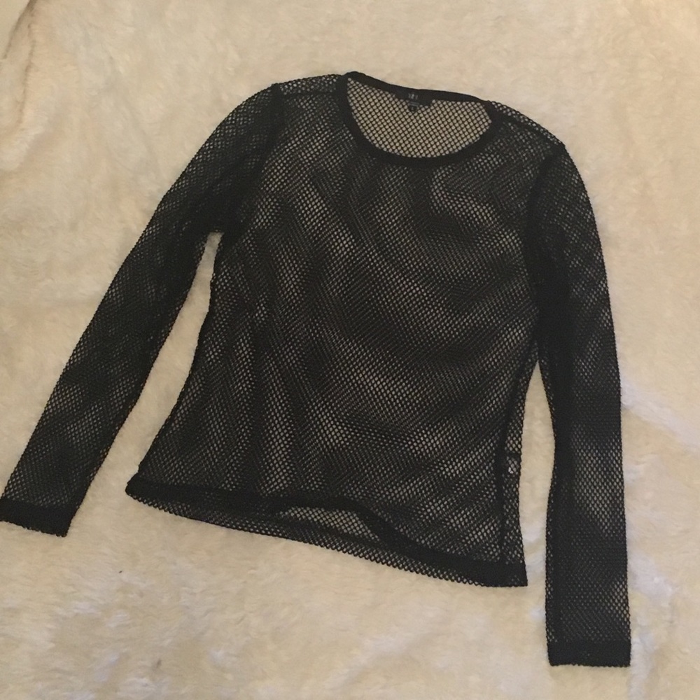 IRIS mesh long sleeve top
